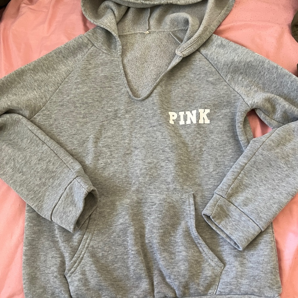 Grey “PINK” sweater